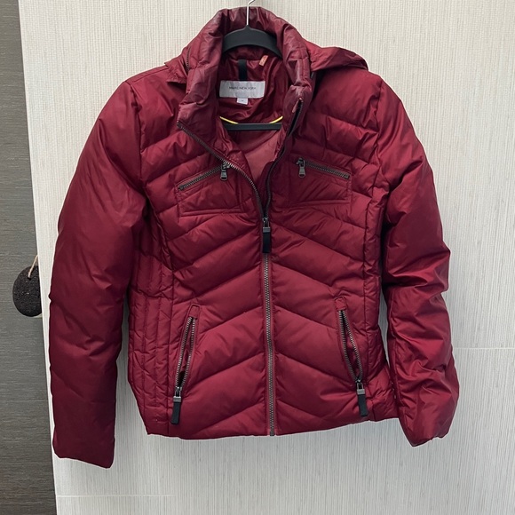 MARC NEW YORK Red Down Jacket w/ Hood - Picture 1 of 8